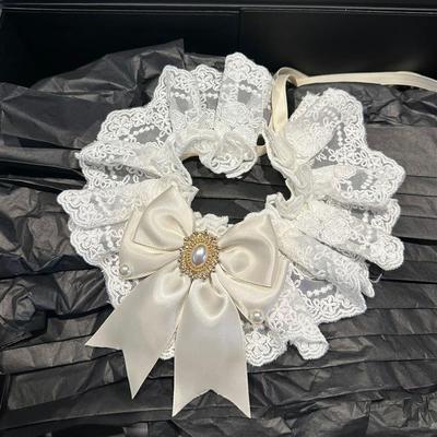 The white dress pets squirts and cats are married to butterf