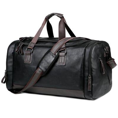 Pup leather super-capacity travel bag, mans business bag, t