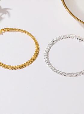 Euro-American mans bracelets, a simple metal linen, a handk