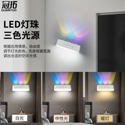 Magnetic infusion of two-sided LED lightlights free of wire