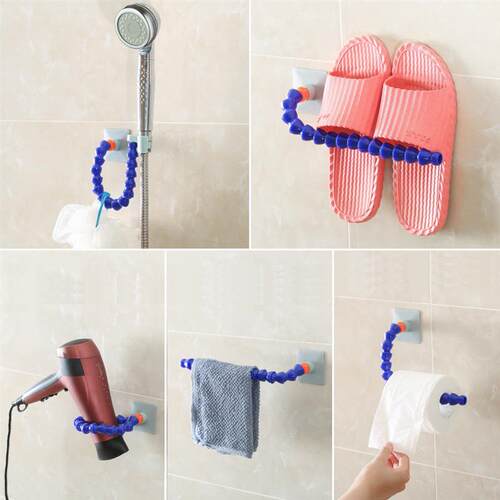 Shoes slippers and towel hangers for the Ten-way Dressed Flo