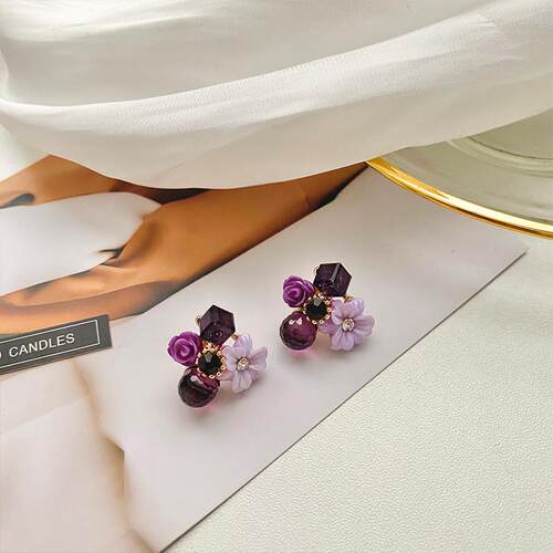 Softly taro-violet, scaffolded with an ancient flower with a