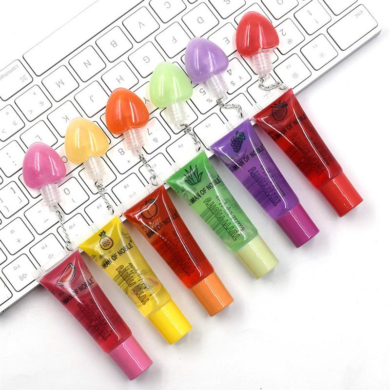 Twenty-four cross-trading lip oils with peach heart transpar