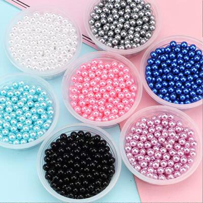 3-12 mm round infested ABS coloured like pearl-distributed D
