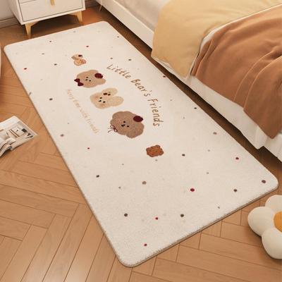 Cute cartoons like a velvet bed-by-blanket bedroom for grind