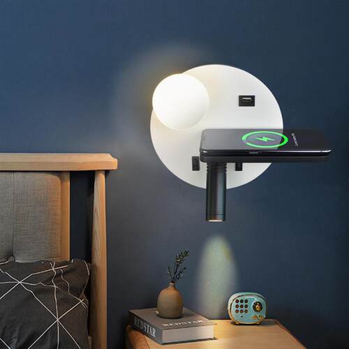 A modern, simple walllight idea for the Nordic bedroom USB w