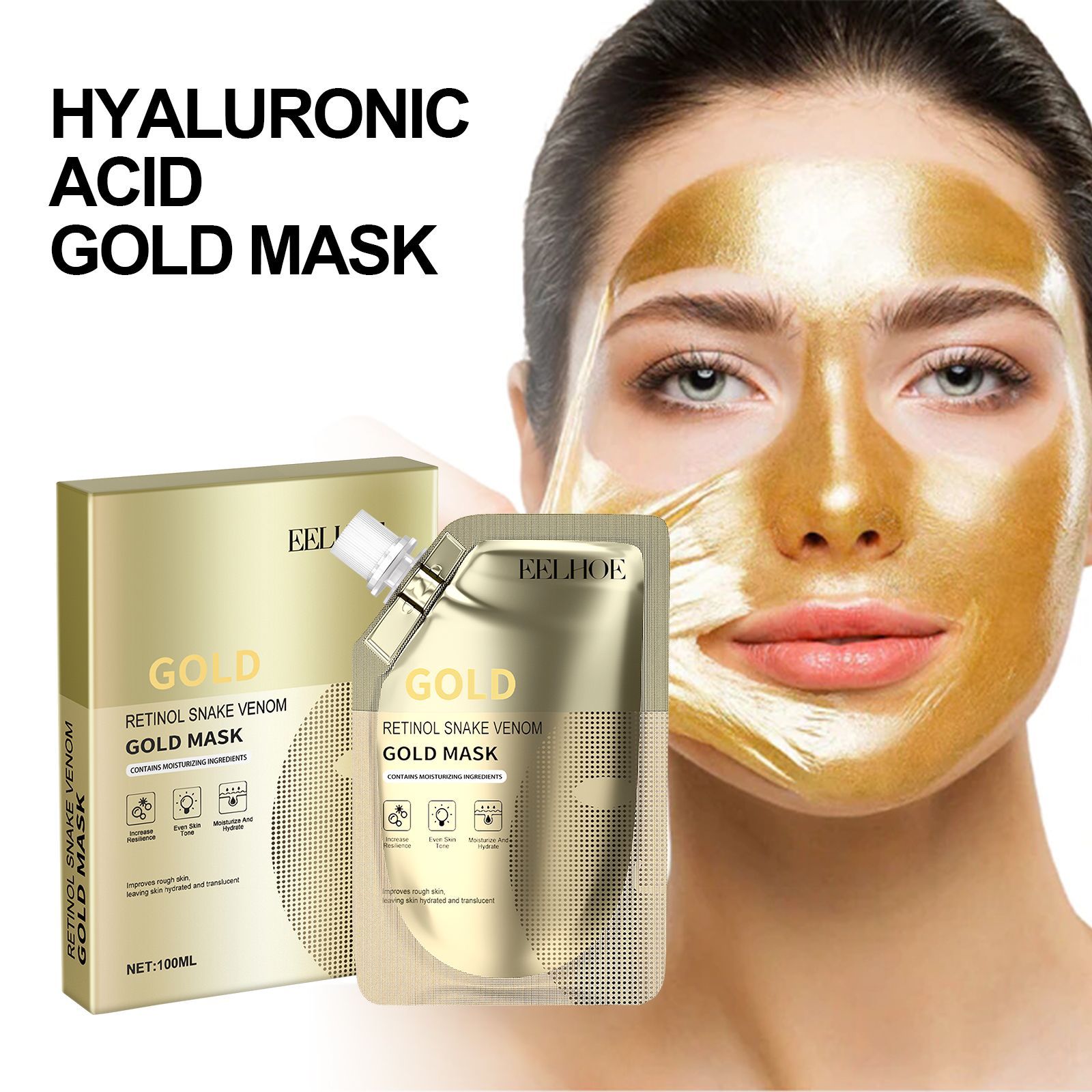 Retinol Snake Venom Gold Mask Cleansing Skin Firming Pore