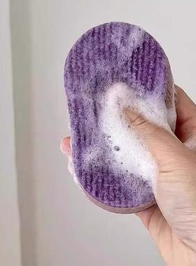 Cheese-washing sponges to decontaminate the oil-washed bubbl