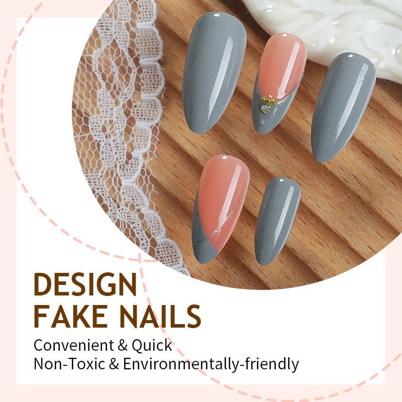 24pcs French-style armored, light and luxurious diamonds wit