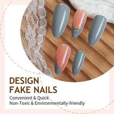 24pcs French-style armored, light and luxurious diamonds wit