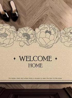 Flowers enter the doorsteps and enter the doorsteps of silk