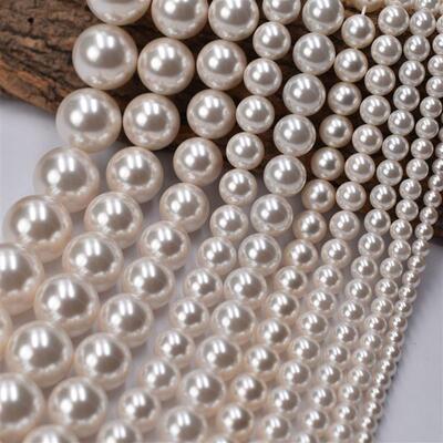 650-color-coloured white pearls, beads and beads hand-made b