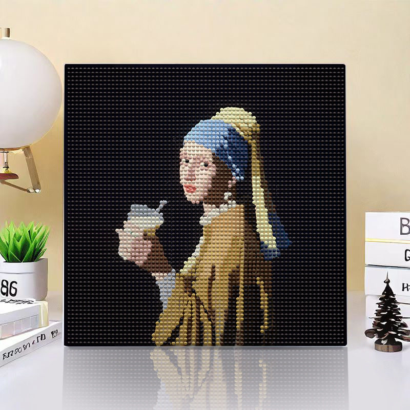 大尺寸钻石贴画带相框画手工diy名画粘贴画厂家批发马赛克带框