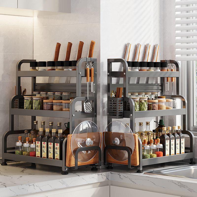 Multifunctional Thickened Kitchen Utensil Storage Rack, Mult