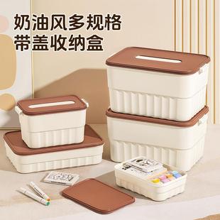 Desktop storage box with lid for cosmetics, miscellaneous it