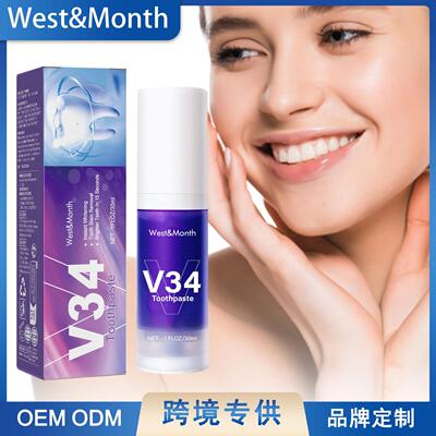 West&MonthV34 Teeth Whitening Mousse: Brightens Teeth, Cares