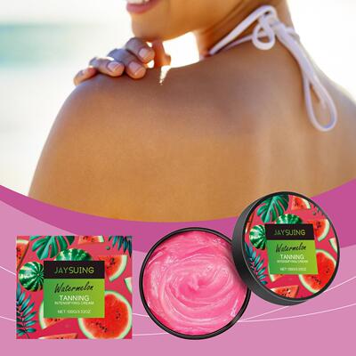 JAYSUING Watermelon Moisturizing Tanning Cream for Summer Ou