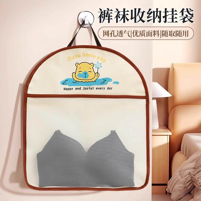 Underwear and panty storage hanging bag, closet sock and bra