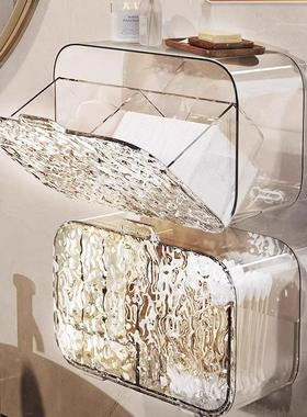 Wall-mounted transparent dust-proof compartmentalized storag