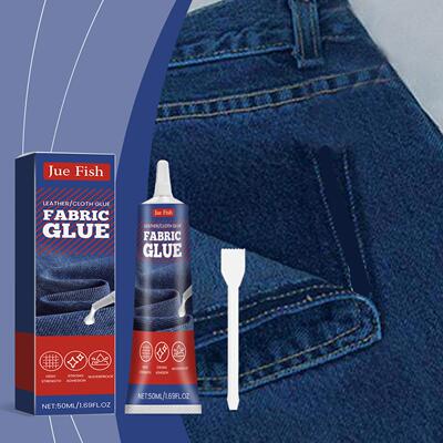 JUE-FISH Multi-Purpose Fabric Adhesive for Repairing Clothes