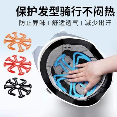 Electric helmet inner padding that doesn't flatten hair, des