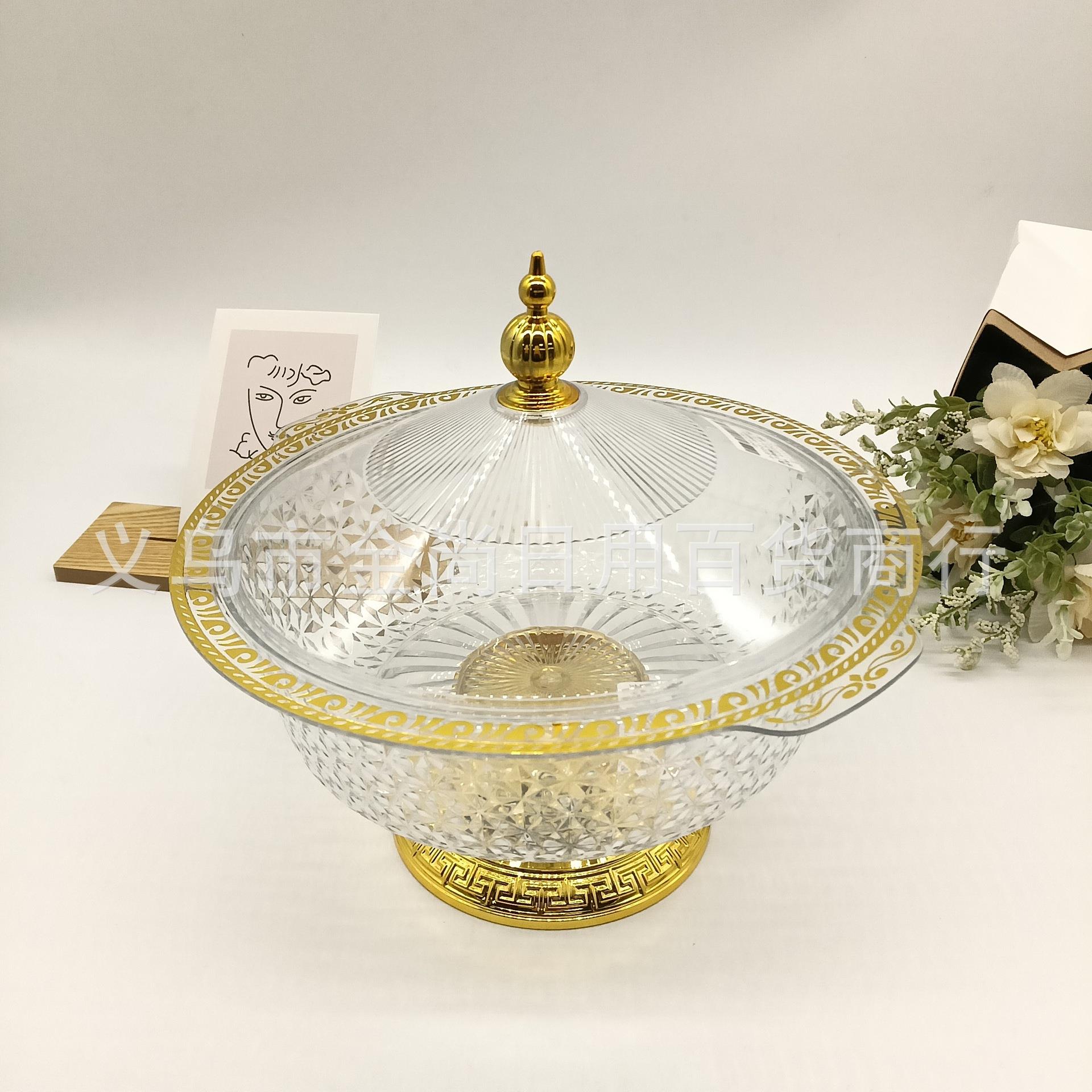 Hot-selling new gold-edged patterned light luxury fruit and