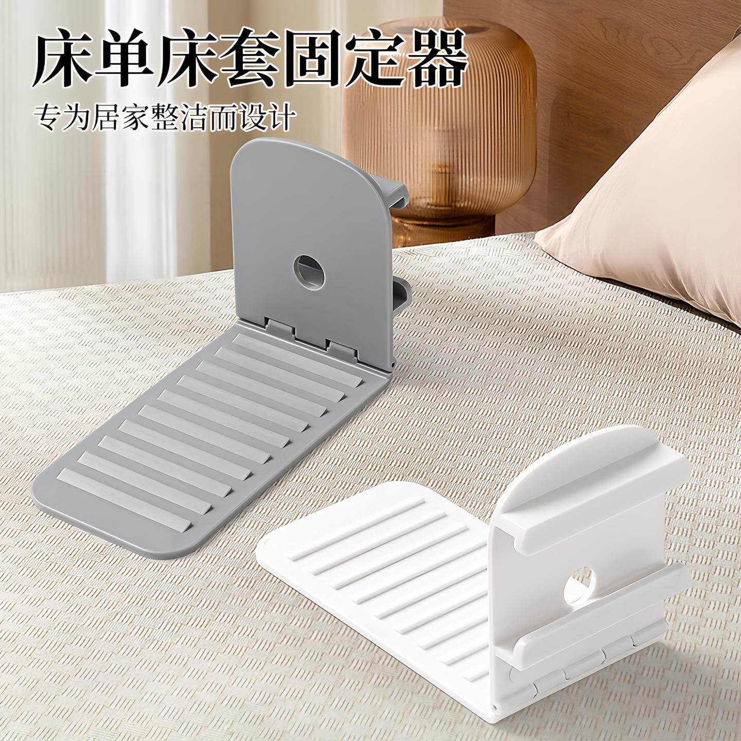 The new bed sheet fastener is a rotatable, needle-free, anti