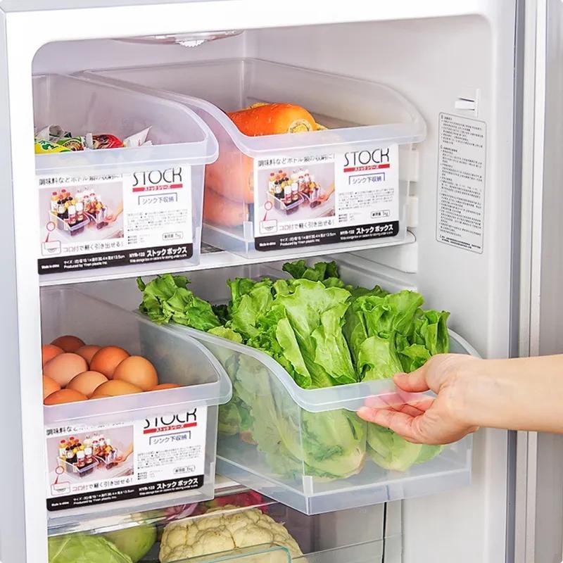 Drawer-style refrigerator storage boxes, ideal for freezing