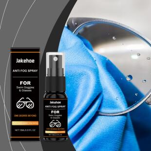 JAKEHOE Anti-Fog Glasses Spray, Clear Vision and Lens Care,