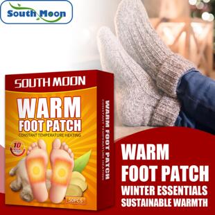 South Moon Ginger Warm Foot Pads, Ginger Heat-Generating Hea