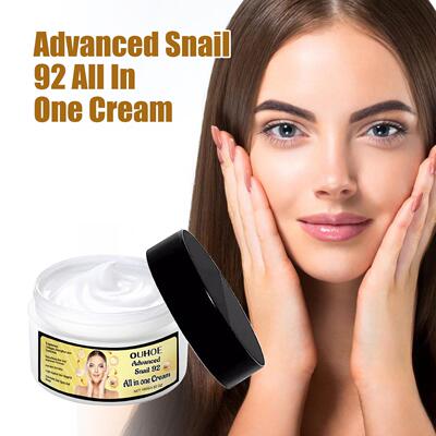 OUHOE Snail Moisturizing Cream - Hydrating, Nourishing, Radi