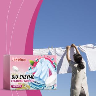 JAKEHOE Laundry Stain Remover Effervescent Tablets - Bio-Enz