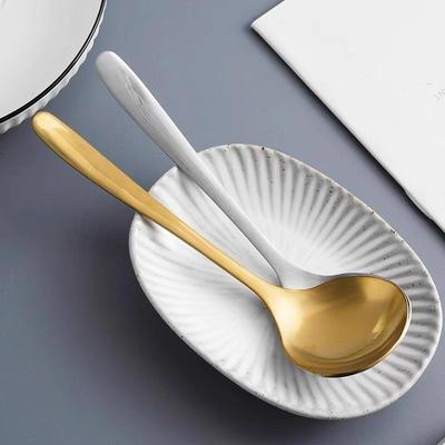 304 Stainless Steel Long-Handle Soup Spoon, Thickened Large