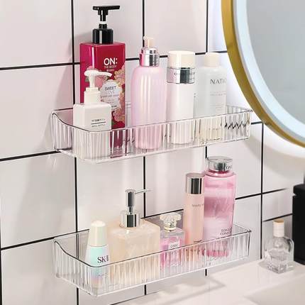 Luxury bathroom shelf, no-drill wall-mounted bath storage bo