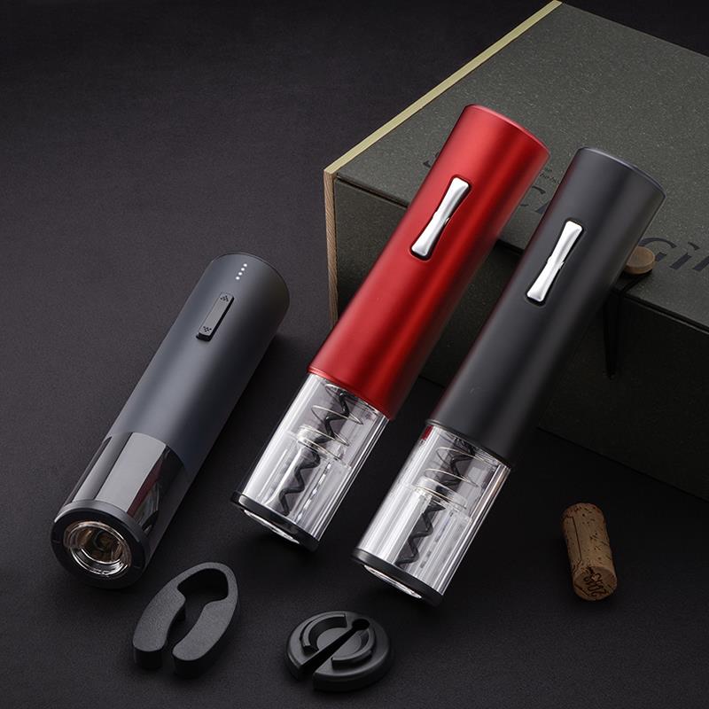 Luxury Electric Wine Bottle Opener Corkscrew Foil Cutter Set
