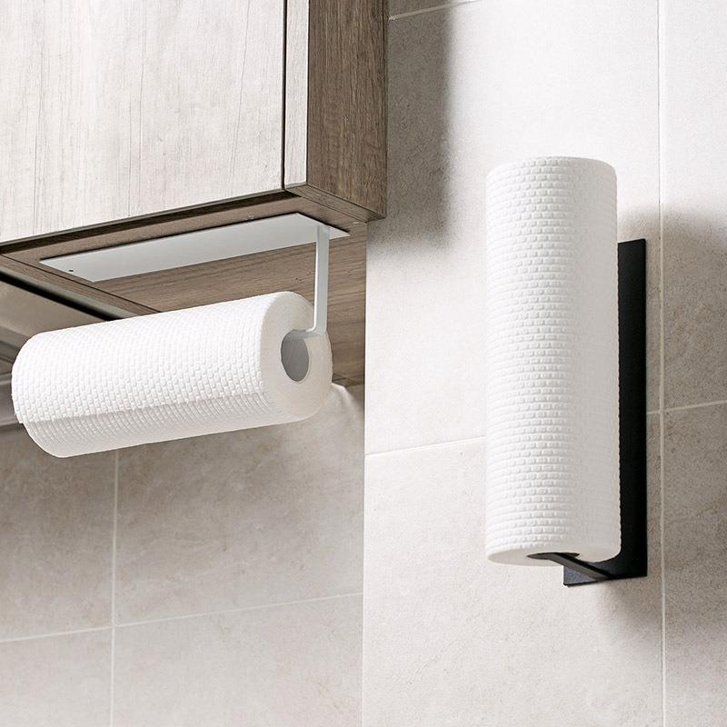 Carbon Steel No-Drill Tissue Holder, Bathroom Toilet Paper R