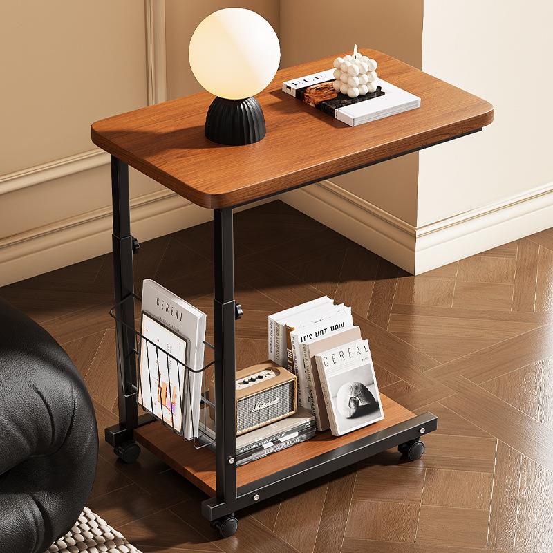 Adjustable movable side table, suitable for small living roo