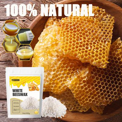 Yegbong Natural Beeswax Pellets - Multi-purpose Cosmetic Raw
