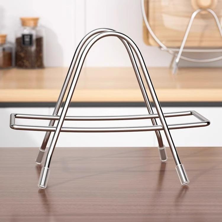 家用锅盖架 不锈钢砧板架 厨房案板置物架 收纳放粘板菜板架 台面
