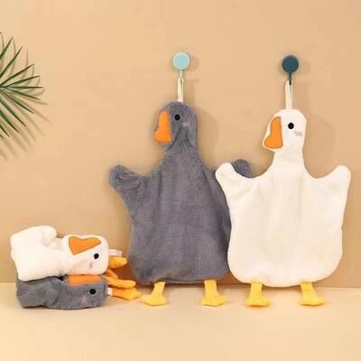 Large goose-themed hanging towel, suitable for children, hig