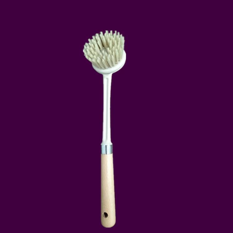 Wooden Handle Plastic Pot Scrubber, Kitchen Hanging Cleaning
