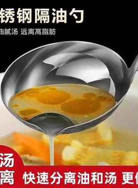Stainless Steel Oil-Separating Soup Ladle, Kitchen Straining