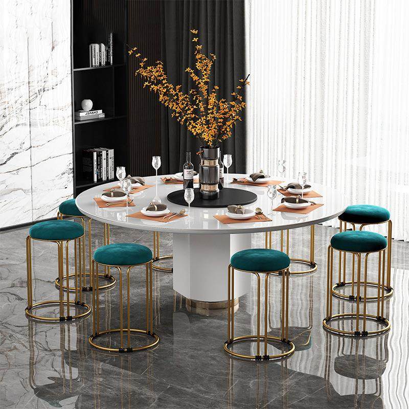 Simple and modern thickened round stool, low stool that can