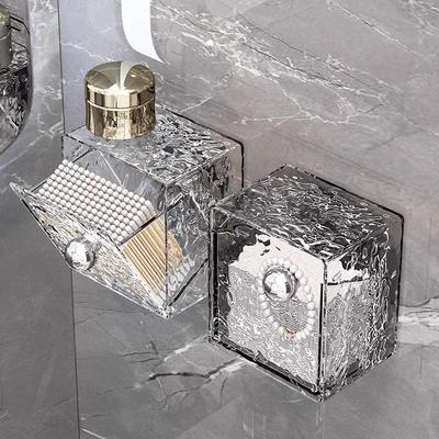 A high-end, ripple-textured storage box designed for wall mo