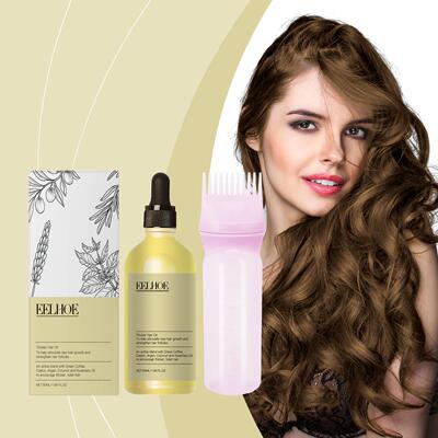 EELHOE Plant Hair Oil Set Nourishing Repair for Dry and Friz