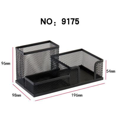 Large Capacity Multi-functional Simple Office Metal Mesh Pen