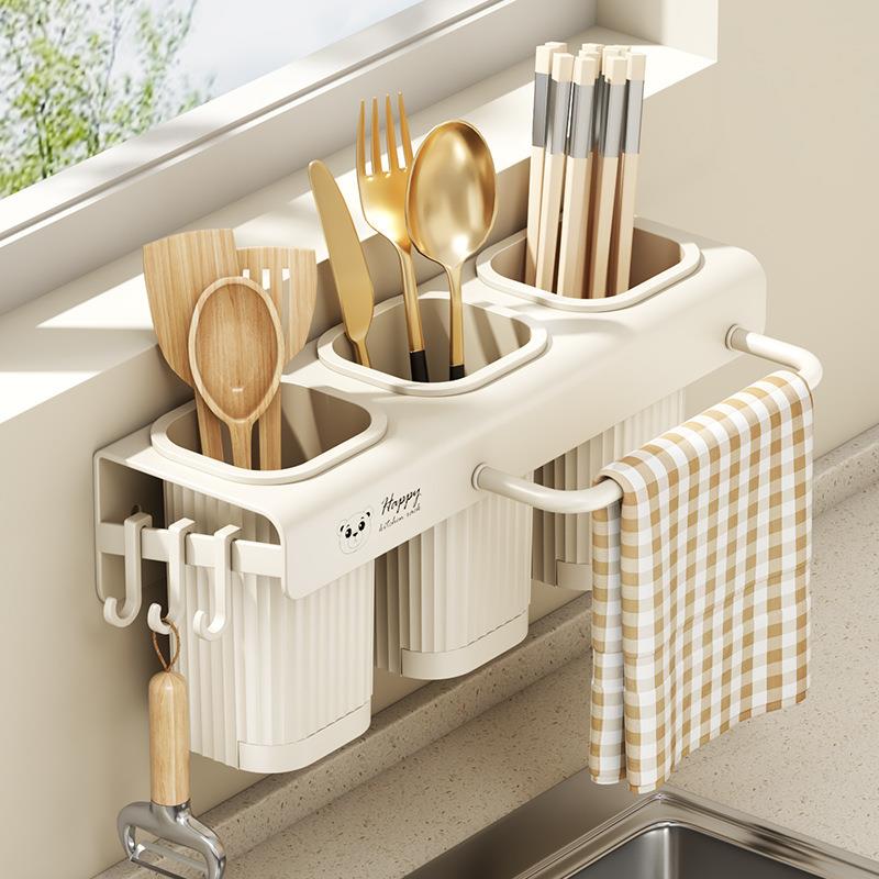 Kitchen Knife Holder and Chopstick Cage Organizer, Multi-fun
