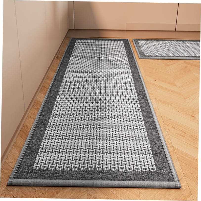 Kitchen floor mat Dirt resistant carpet woven mat编织垫子