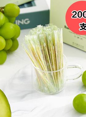 2000 individually wrapped thin bamboo toothpicks in transpar