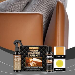 JAYSUING Leather Care Kit - For Cleaning, Staining Removal,